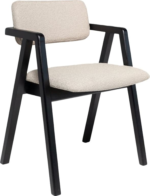 svartmalt, stoff Domino beige