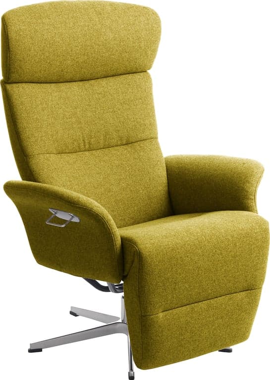 Conform Master recliner  - Svingfot alu stoff Facet Yellow 1326-16  - Produktbilde