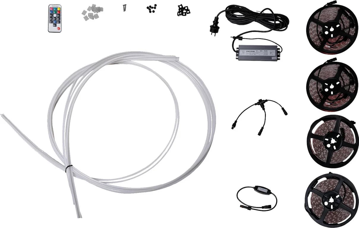H: 230 cm, svart m/tak