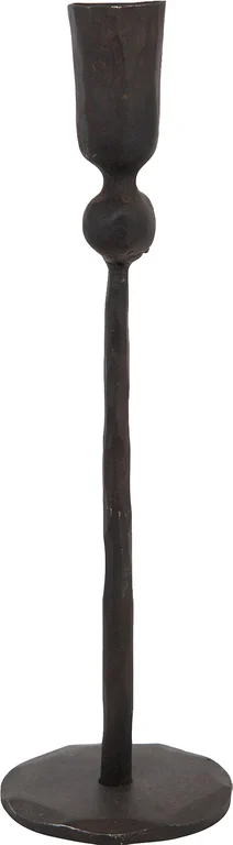 H: 28 cm, svart metall