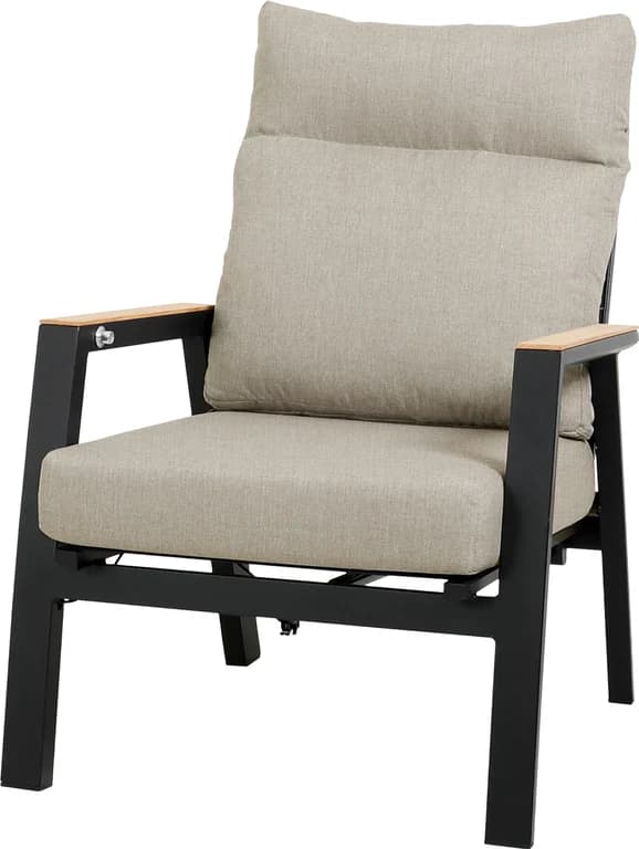 Svart m/vaniljefargede puter