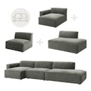Prime Lux sofa med sjeselong og relax