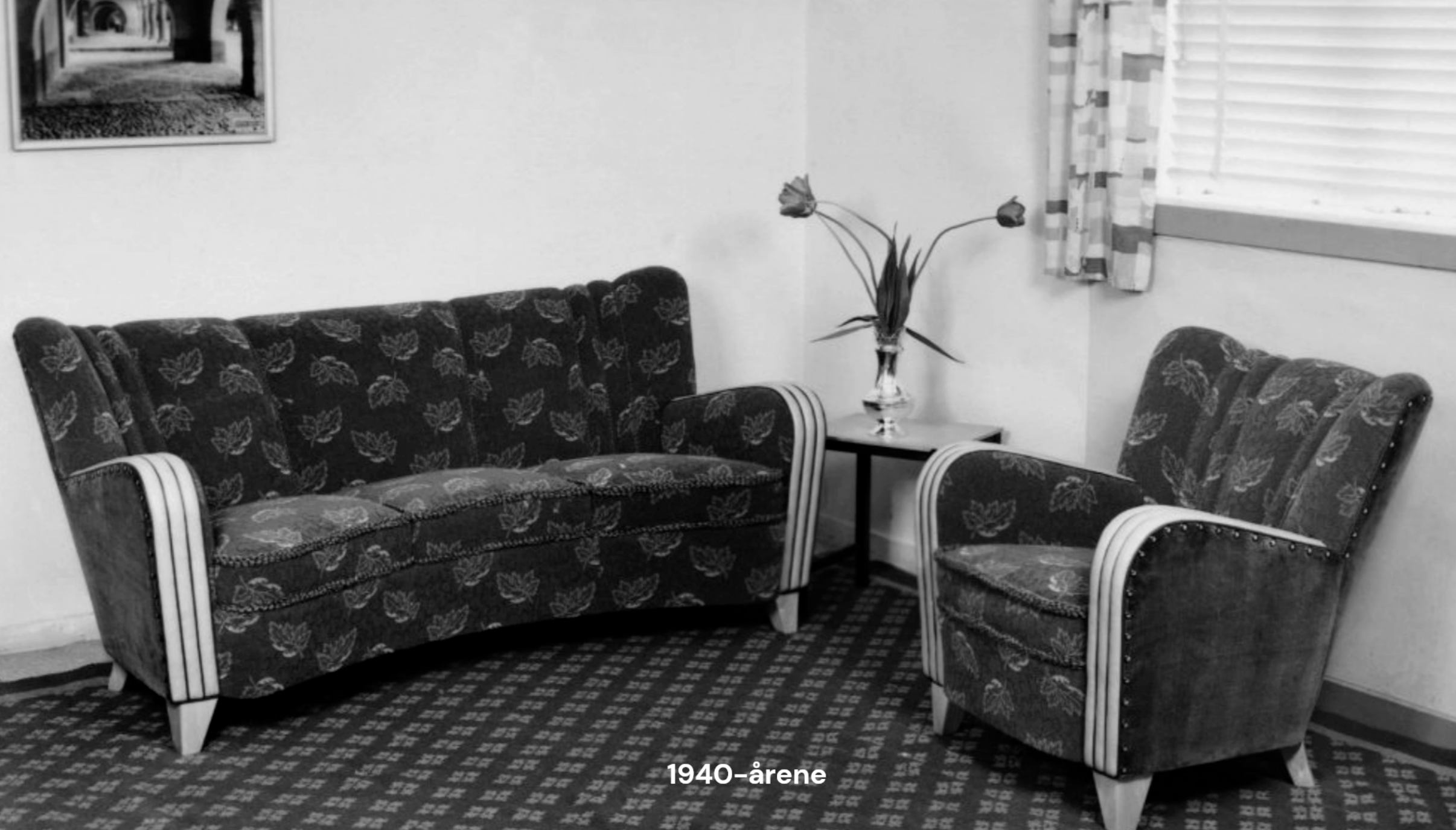 Hjellegjerde sofa i 1940 årene