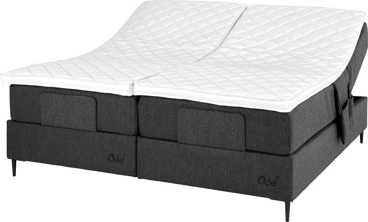$Bilde av Odel® Tind regulerbar seng 180x200 (Rondane torv, medium/fast liggekomfort, med Odel® 45 split overmadrass)