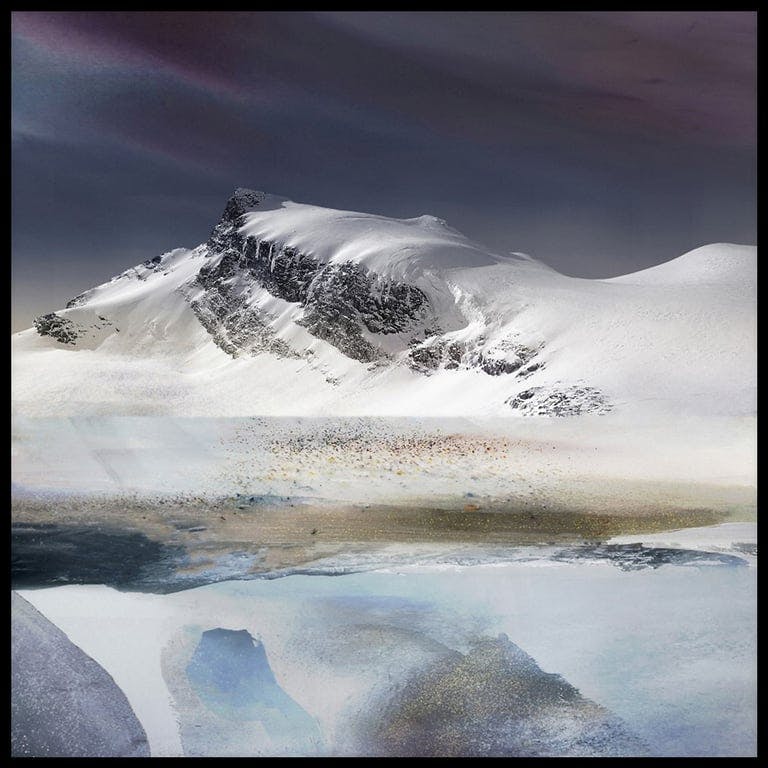 Bilde av Canvas  Mountain Landscape I (113x113 cm)