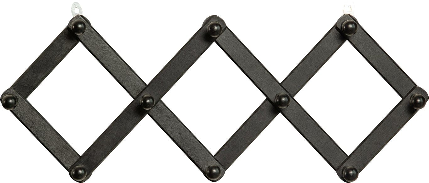Bilde av Levin folding knaggrekke (tre svart)