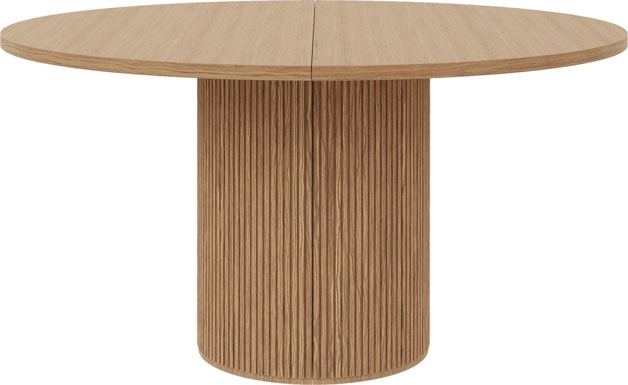 $Bilde av Linea spisebord rundt Ø 120 cm (m/uttrekk, lys naturoljet)