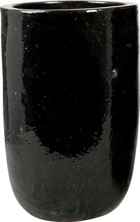 Bilde av Kaisa krukke liten i svart (i svart Ø34, H50 cm)