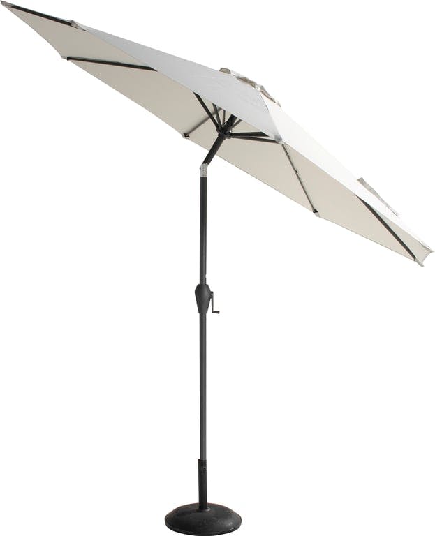 $Bilde av Sun Line parasoll (Parasoll i fargen lys grå, med høyde på 270cm med sveiv og tilt. Aluminiumsstang Ø38mm. 8 Stålspiler på 12x18mm. Polyesterduk på 200g m2.)