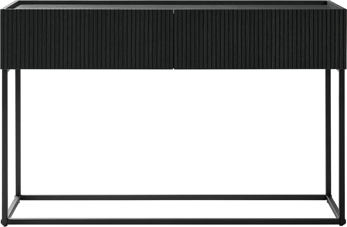 Bilde av Linea konsollbord (123x35 cm, med metallben, sort)