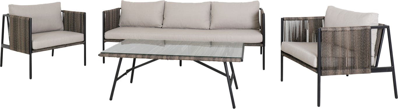 $Bilde av Miller sofagruppe  (3 seter, 2 stoler og bord)