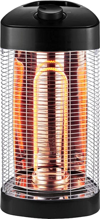 $Bilde av Heater terrassevarmer (Frittstående varmelampe til bord eller gulv utendørs. D25 x H45 cm. infrarød varme og 120 graders stillegående rotasjon.)
