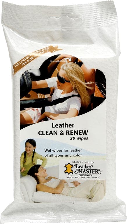 Bilde av Leather Clean & reneew wipes (20 stk)