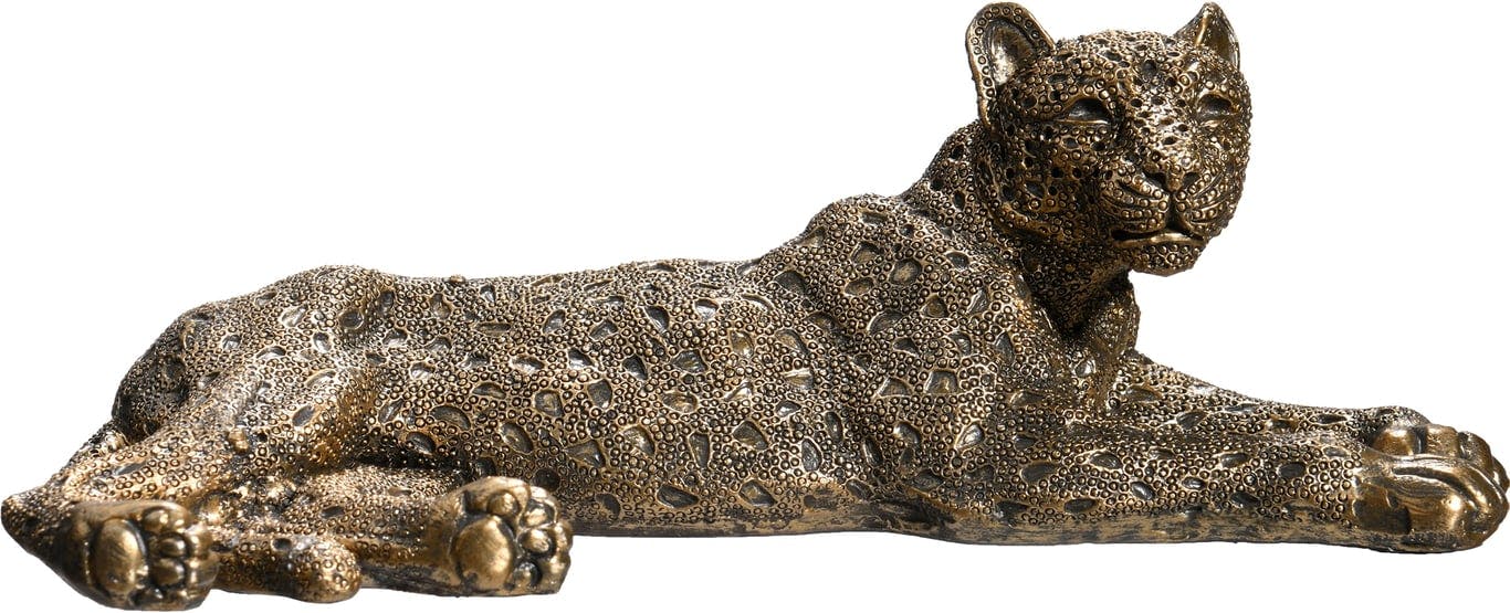 $Bilde av Gepard figur bronse (23x12,5x9cm Polyresin)
