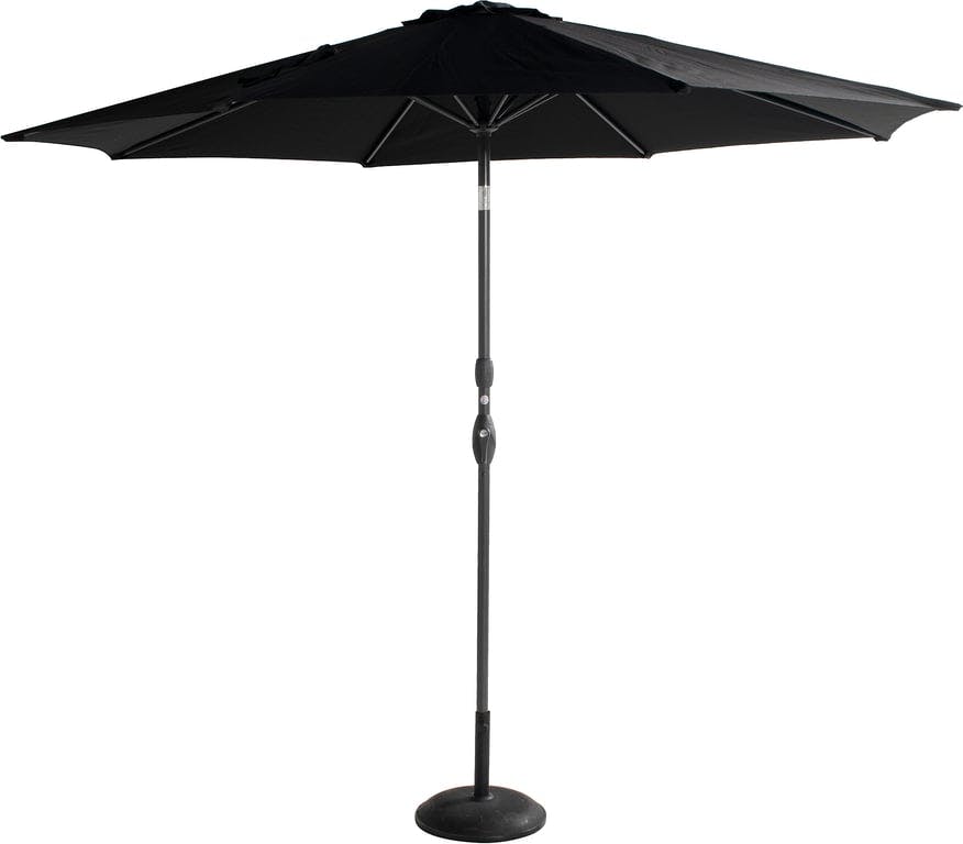 $Bilde av Sun Line parasoll (Ø: 300 cm, svart, autotilt)