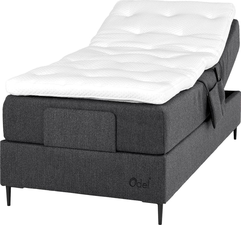 $Bilde av Odel® Tind regulerbar seng 90x200 (Rondane torv, medium liggekomfort, med Odel® 65 latex overmadrass)