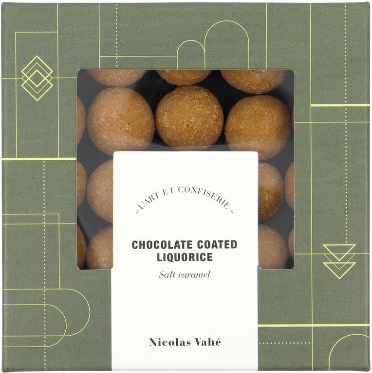 $Bilde av Nicolas Vahé sjokolade med lakris og salt karamell (163 g)