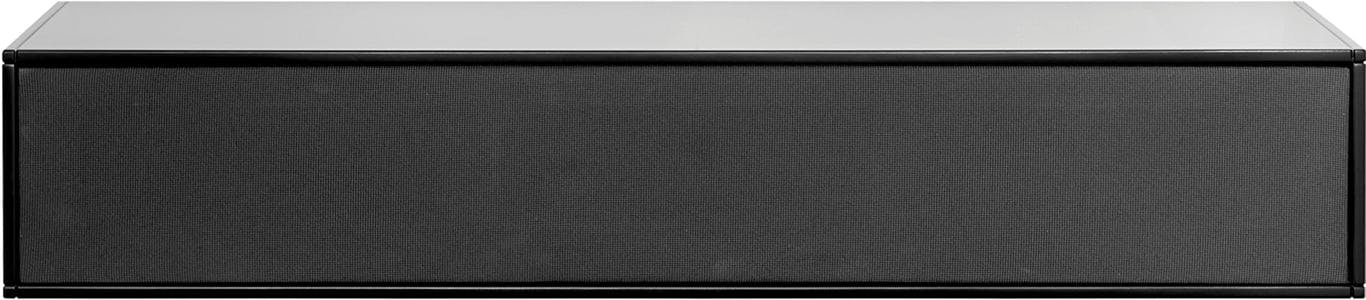 Bilde av Square TV-bord 120 cm (oppsett 109, malt MDF sort, grå stoff-front)