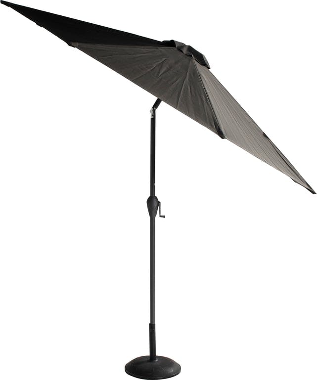 $Bilde av Sun Line parasoll (Parasoll i fargen grå, med høyde på 270cm med sveiv og tilt. Aluminiumsstang Ø38mm. 8 Stålspiler på 12x18mm. Polyesterduk på 200g m2.)