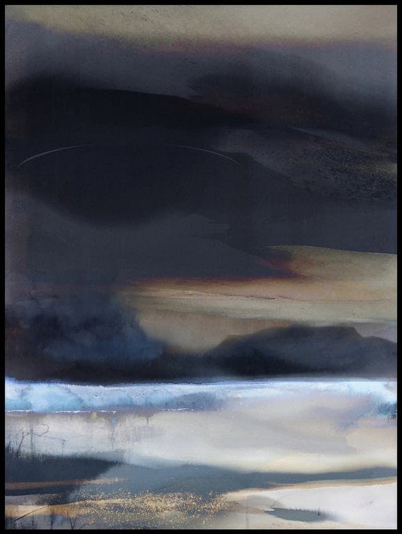 $Bilde av Canvas Abstract Landscape II (90x120 cm)