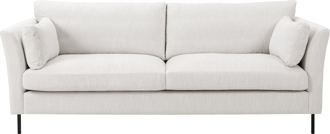$Bilde av Sone dyp 3-seter sofa (Modulsofa. 3 seter i stoff Lava farge natur, armlene W5, med duntopp.)