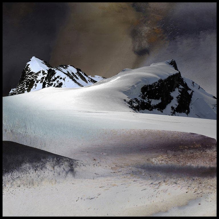 Bilde av Canvas  Mountain Landscape II (113x113 cm)