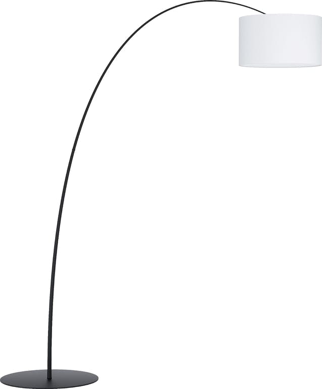$Bilde av Lesquerde gulvlampe (H220 cm, sort/hvit skjerm )