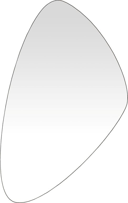 Bilde av Philou speil (svart 47x81cm)