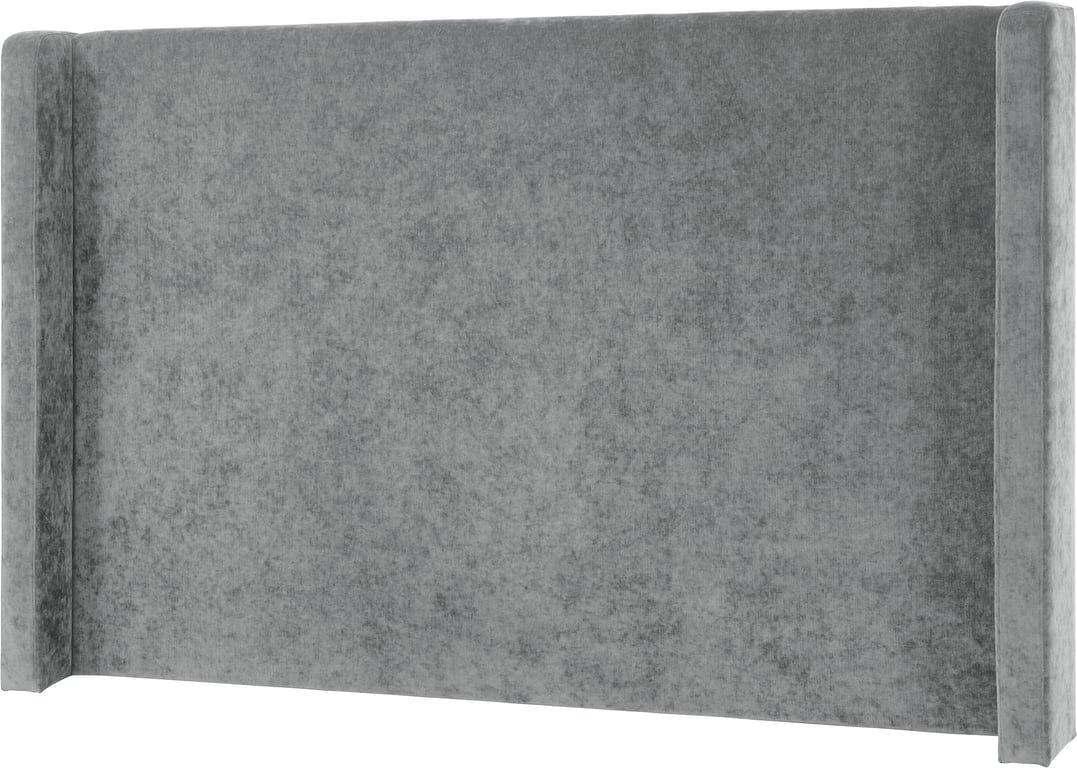Bilde av Odel gavl ørelapp (Eros lys grå velour, til 180 cm seng)