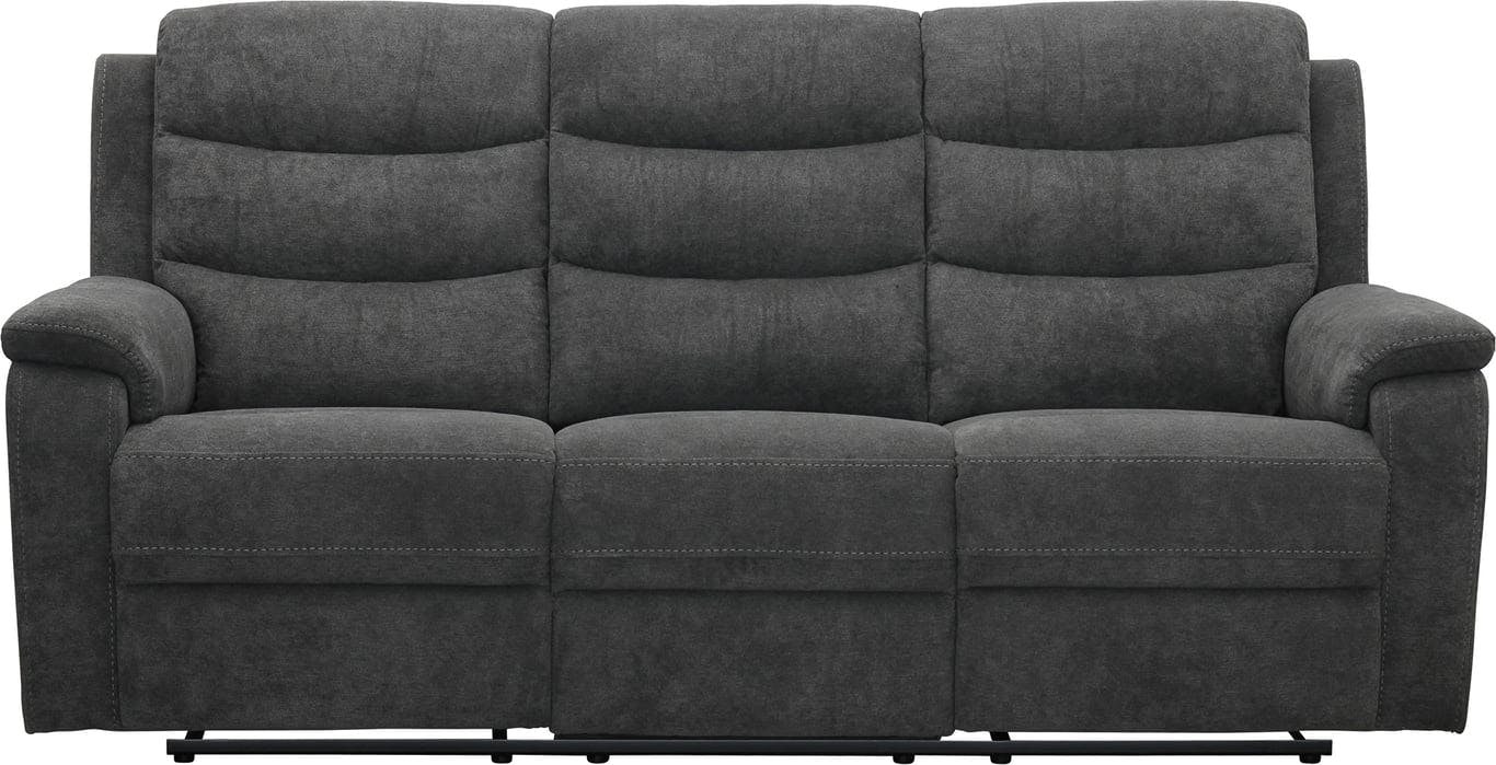 Bilde av Cozy 3-seter elektrisk recliner (2 elektriske reclinere, stoff Topeca C547 grå)
