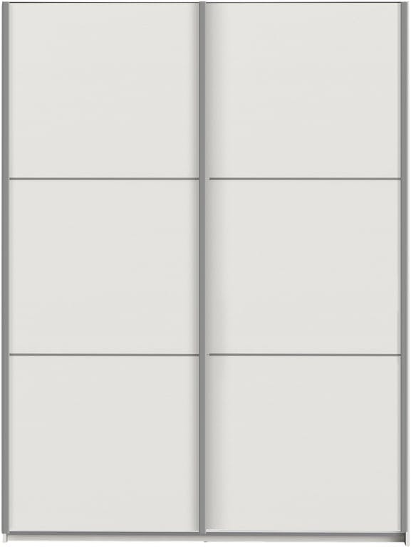 $Bilde av Verona skyvedørsgarderobe hvit ask, B150 cm (B150 cm Hvit ask/Hvit ask)
