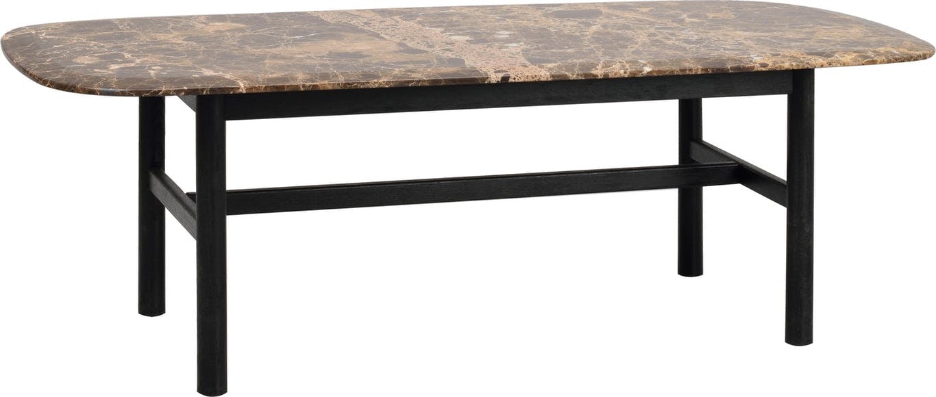 Bilde av Hammond sofabord (135 cm, sort eik/brun marmor)