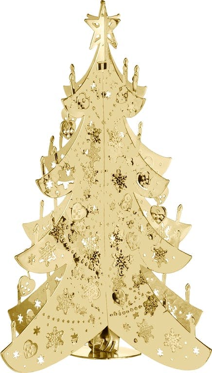 Bilde av Juul dekor (gull, 12x9 cm metall)