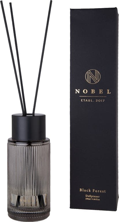 $Bilde av Nobel duftpinner (svart, Black Forest 7x7x31 cm, 200 ml glass, duftolje)