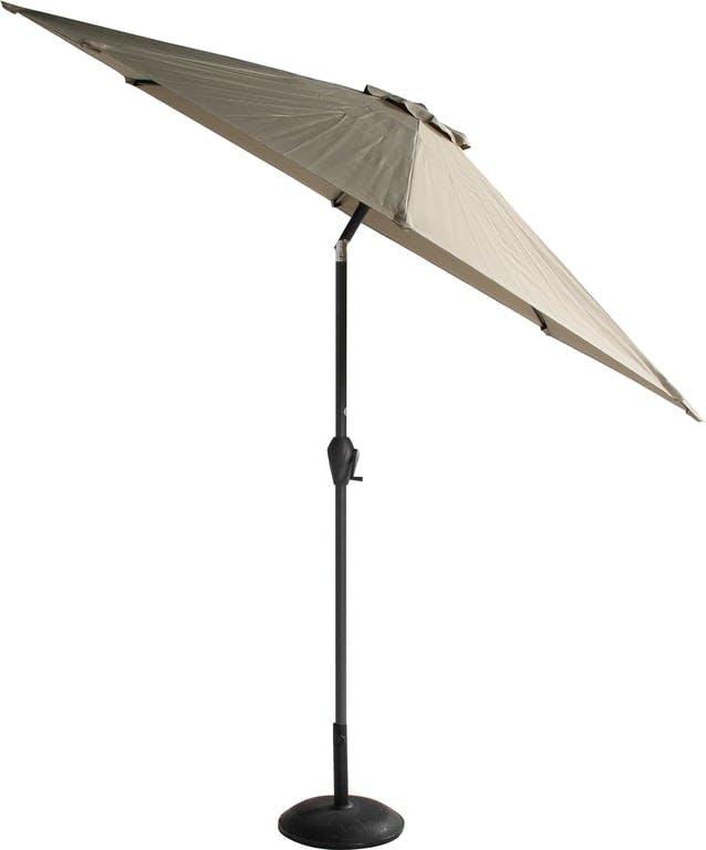 $Bilde av Sun Line parasoll (Parasoll i oliven farge, med høyde på 270cm med sveiv og tilt. Aluminiumsstang Ø38mm. 8 Stålspiler på 12x18mm. Polyesterduk på 200g m2.)