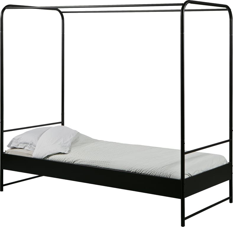 $Bilde av Bunk seng (90x200 cm, sort metall)