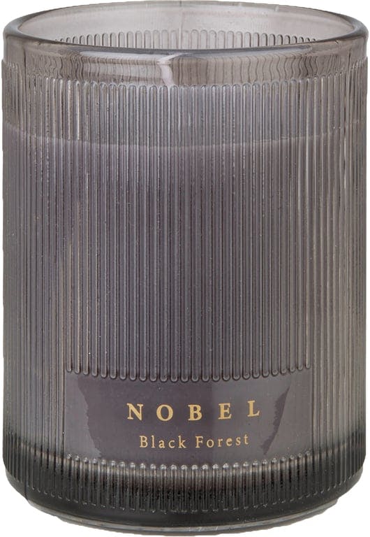 Bilde av Nobel duftlys (svart, Black Forest 8x8x11 cm, glass, voks)